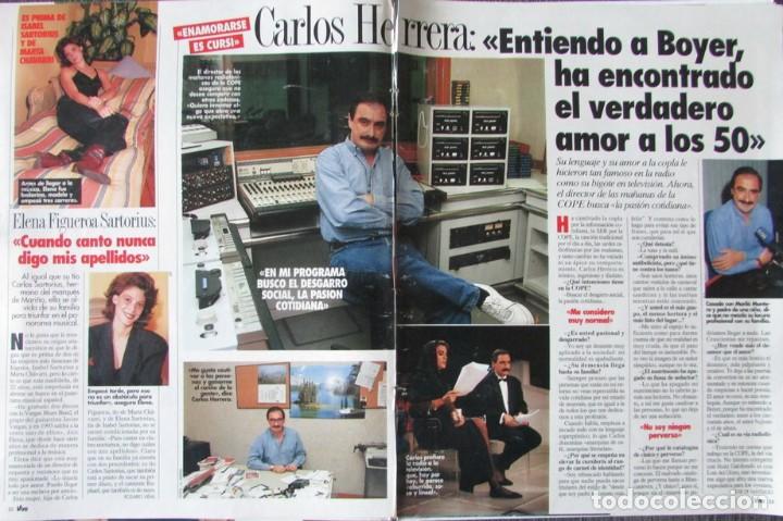 Coleccionismo de Revistas y Peri&oacute;dicos: RECORTE REVISTA ESTAR VIVA N.&ordm; 218 1992 CARLOS HERRERA, CHER, CARMEN SEVILLA Y AGUST&Iacute;N BRAVO