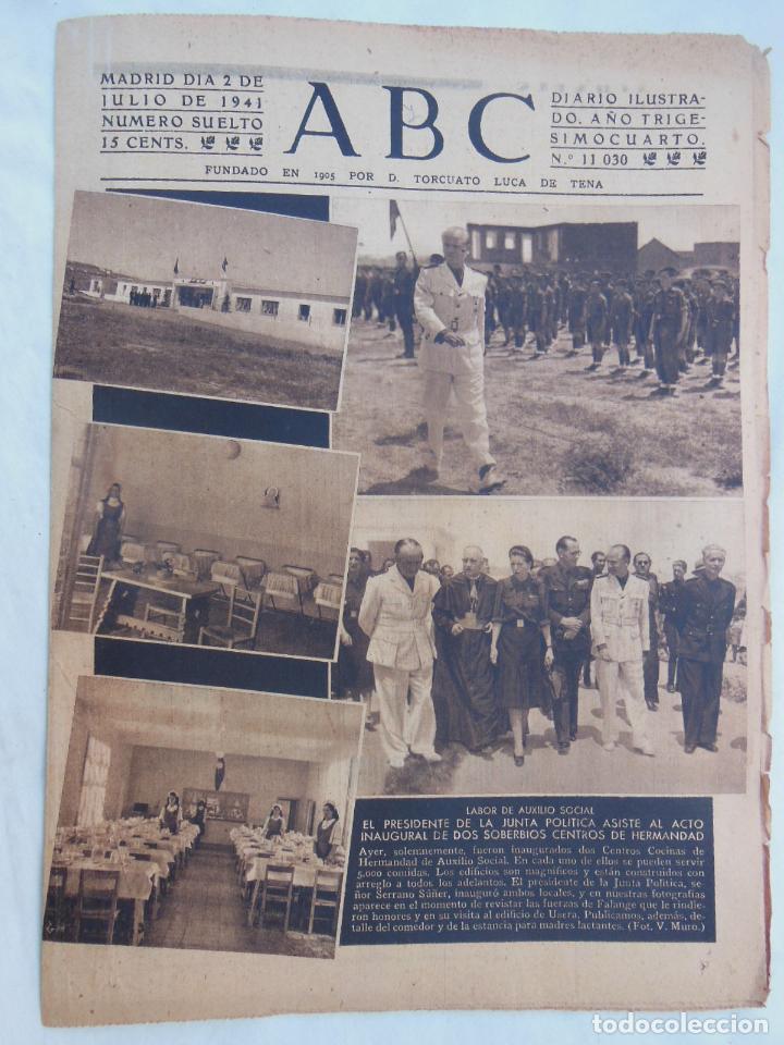 Coleccionismo de Revistas y Peri&oacute;dicos: ABC Diario Ilustrado. 2 de julio 1941. Segunda Guerra Mundial