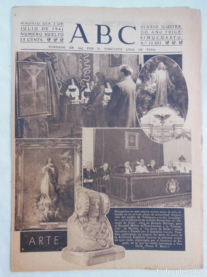 Coleccionismo de Revistas y Peri&oacute;dicos: ABC Diario Ilustrado. 3 de julio 1941. Segunda Guerra Mundial