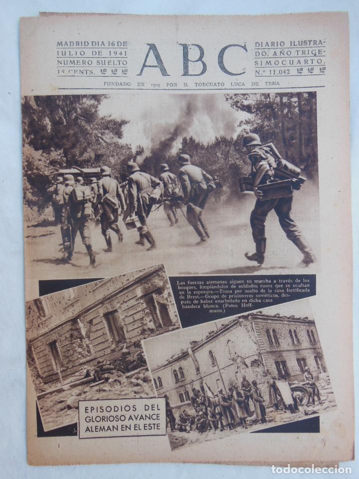 Coleccionismo de Revistas y Peri&oacute;dicos: ABC Diario Ilustrado. 16 de julio 1941. Segunda Guerra Mundial