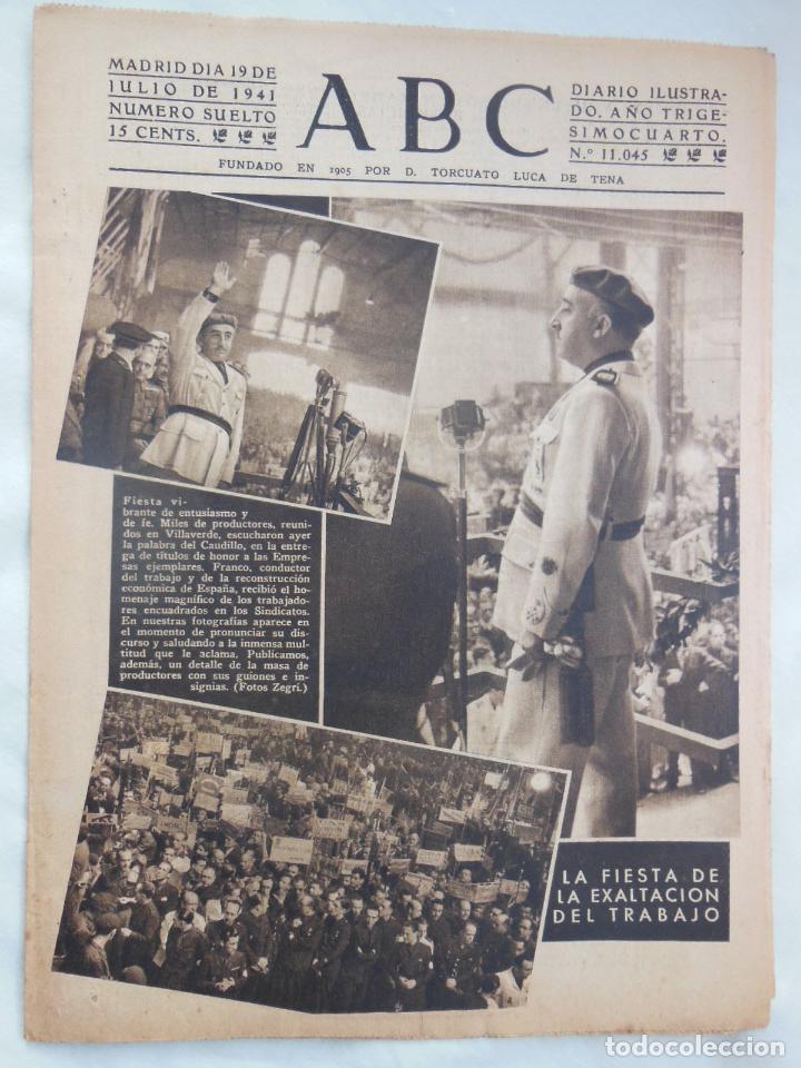Coleccionismo de Revistas y Peri&oacute;dicos: ABC Diario Ilustrado, 19 de julio 1941. Segunda Guerra Mundial