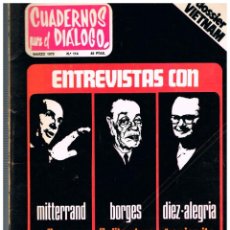 Coleccionismo de Revistas y Periódicos: CUADERNOS PARA EL DIALOGO Nº 114, DOSSIER VIETNAM Y ENTREVISTAS, MARZO DE 1973. Lote 240490255