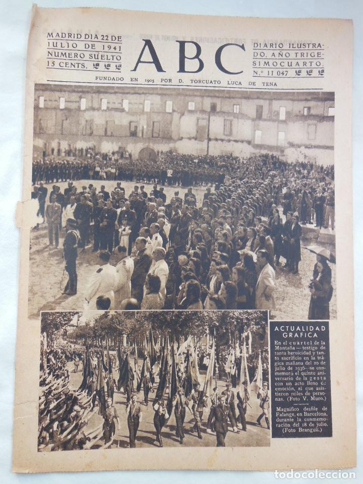 Coleccionismo de Revistas y Peri&oacute;dicos: ABC Diario Ilustrado, 22 de julio 1941. Segunda Guerra Mundial