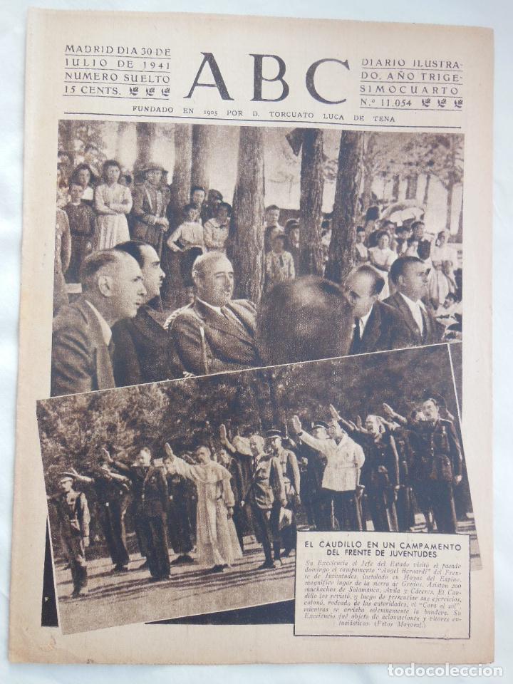 Coleccionismo de Revistas y Peri&oacute;dicos: ABC Diario Ilustrado, 30 de julio 1941. Segunda Guerra Mundial