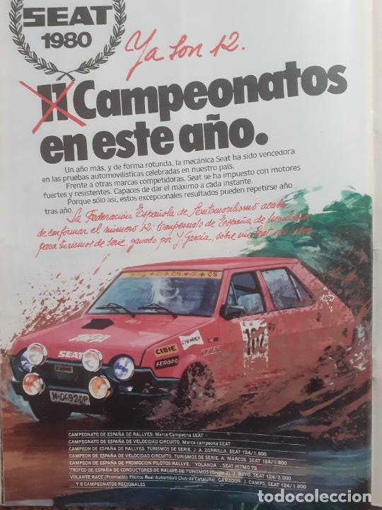 Coleccionismo de revistas y peri&oacute;dicos: ANUNCIO 1980 CAMPEONATO SEAT