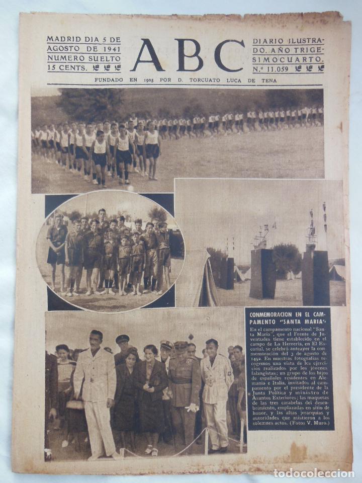 Coleccionismo de Revistas y Peri&oacute;dicos: ABC Diario Ilustrado, 5 de agosto 1941. Segunda Guerra Mundial