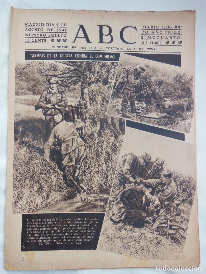 Coleccionismo de Revistas y Peri&oacute;dicos: ABC Diario Ilustrado, 9 de agosto 1941. Segunda Guerra Mundial