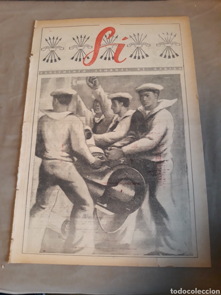 Colecionismo de Revistas e Jornais: SUPLEMENTO SEMANAL DE ARRIBA SI N&deg; 12 .22 MARZO 1942 - DEDICADO A LA MARINA DE GUERRA ESPA&Ntilde;OLA.