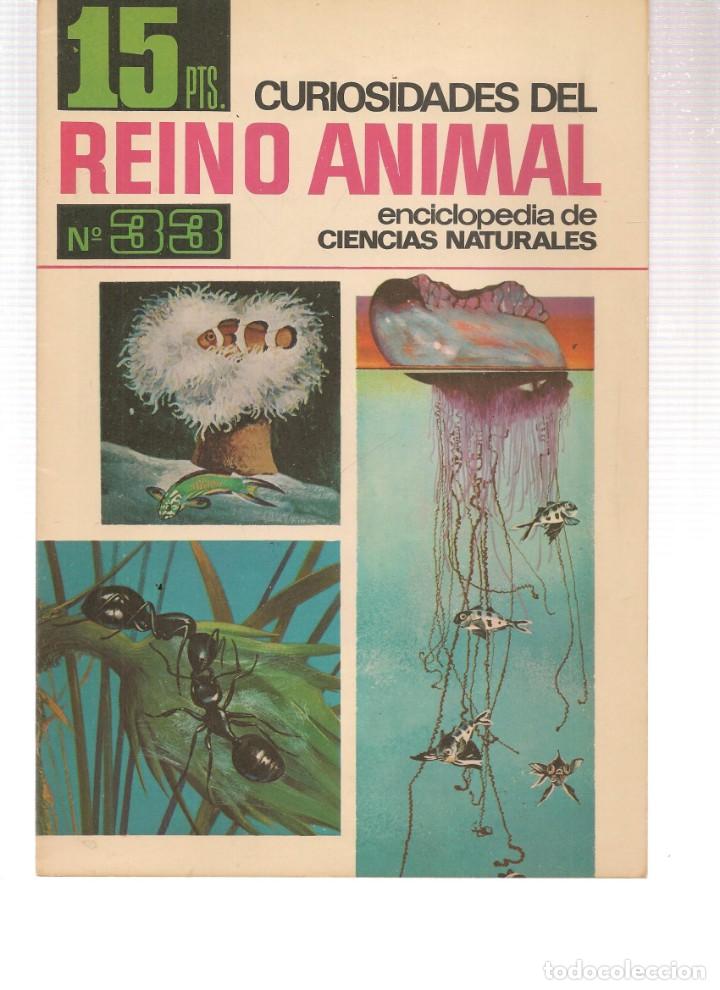 Collezionismo di Riviste e Giornali: CURIOSIDADES DEL REINO ANIMAL. ENCICLOPEDIA DE LAS CIENCIAS NATURALES. N&ordm; 33. BRUGUERA, 1966 (P/B1)