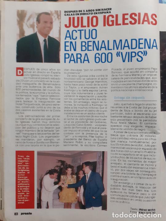 Coleccionismo de Revistas y Peri&oacute;dicos: KASHOGGI LAMIA GEORGE HAMILTON JULIO IGLESIAS