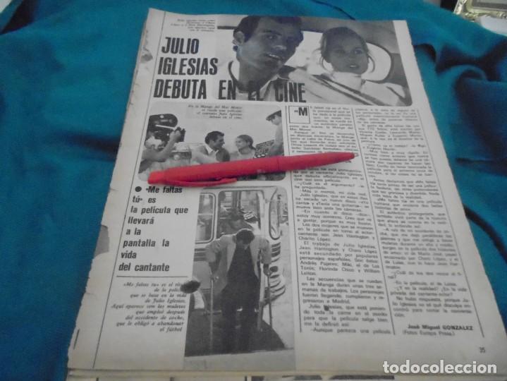 Coleccionismo de Revistas y Peri&oacute;dicos: RECORTE : JULIO IGLESIAS DEBUTA EN EL CINE .AMA, OCTUBRE 1969(#)