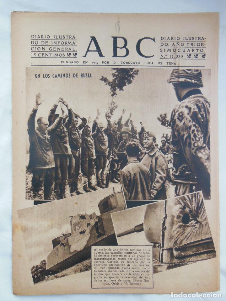 Coleccionismo de Revistas y Peri&oacute;dicos: ABC Diario Ilustrado, 18 de agosto 1941. Segunda Guerra Mundial