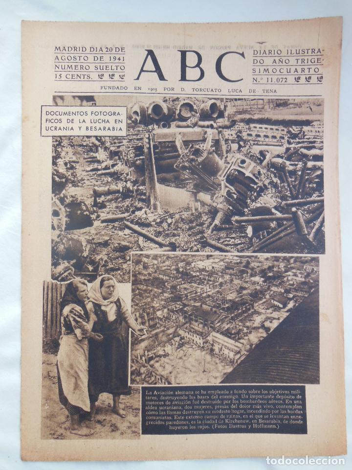 Coleccionismo de Revistas y Peri&oacute;dicos: ABC Diario Ilustrado, 20 de agosto 1941. Segunda Guerra Mundial