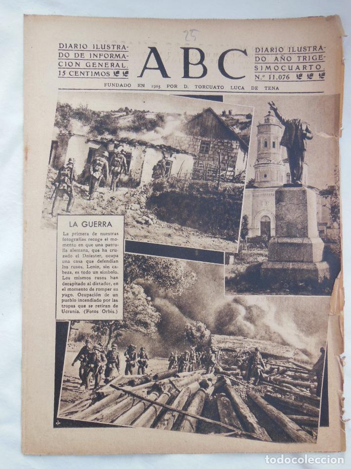 Coleccionismo de Revistas y Peri&oacute;dicos: ABC Diario Ilustrado, 25 de agosto 1941. Segunda Guerra Mundial