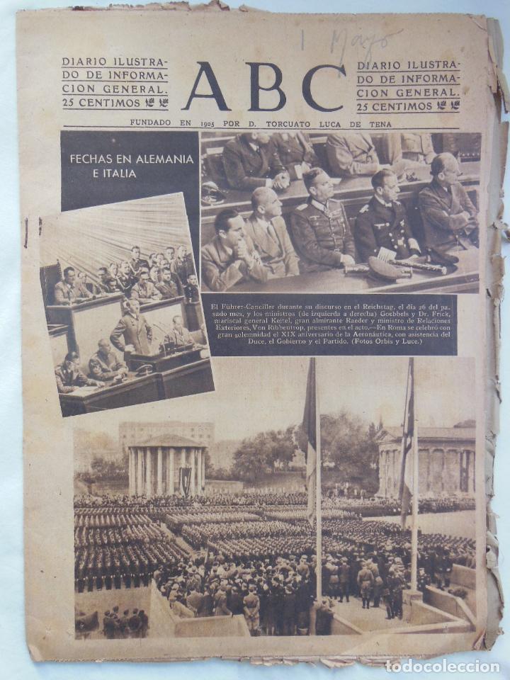 Coleccionismo de Revistas y Peri&oacute;dicos: ABC Diario Ilustrado, 1 de mayo 1942. Segunda Guerra Mundial