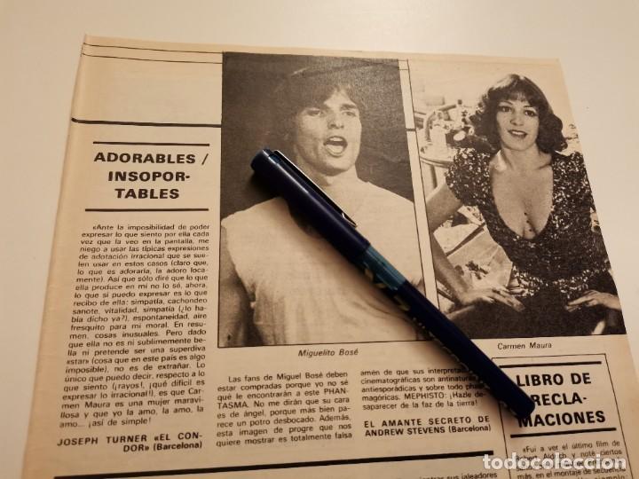 Coleccionismo de Revistas y Peri&oacute;dicos: MIGUEL BOSE Y CARMEN MAURA RECORTE REVISTA 1980 ESPECIAL COLECCIONISTAS