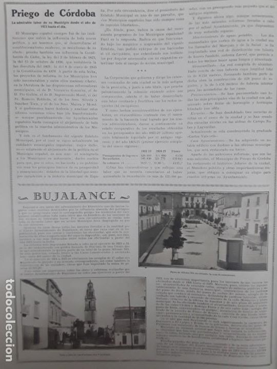 Collezionismo di Riviste e Giornali: PRIEGO DE CORDOBA BUJALANCE REFORMAS AYUNTAMIENTO PRESUPUESTO HOJA A&Ntilde;O 1930