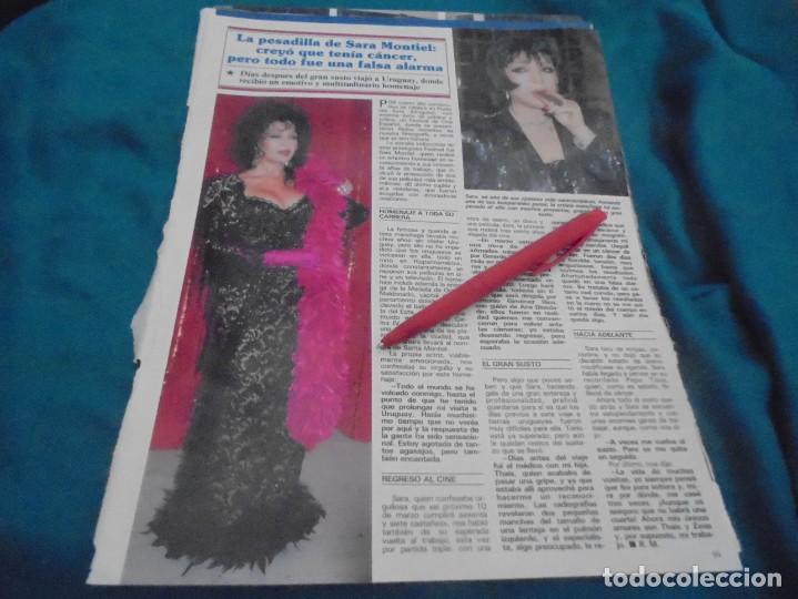 Coleccionismo de revistas y peri&oacute;dicos: RECORTE : LA PESADILLA DE SARA MONTIEL. SEMANA, FBRO 1995(#)