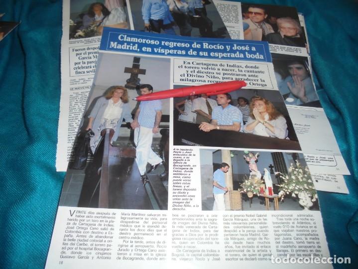 Coleccionismo de Revistas y Peri&oacute;dicos: RECORTE : ROCIO JURADO EN VISPERAS DE SU BODA. SEMANA, FBRO 1995(#)