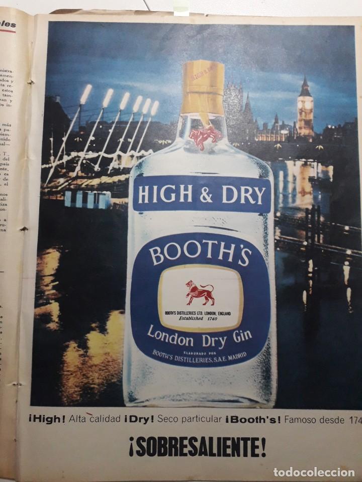 Coleccionismo de revistas y peri&oacute;dicos: PUBLICIDAD.ANUNCIO GINEBRA BOOTH&acute;S. GRAN TAMA&Ntilde;O 335X255MM. EXTRAIDO DE LAE 1963
