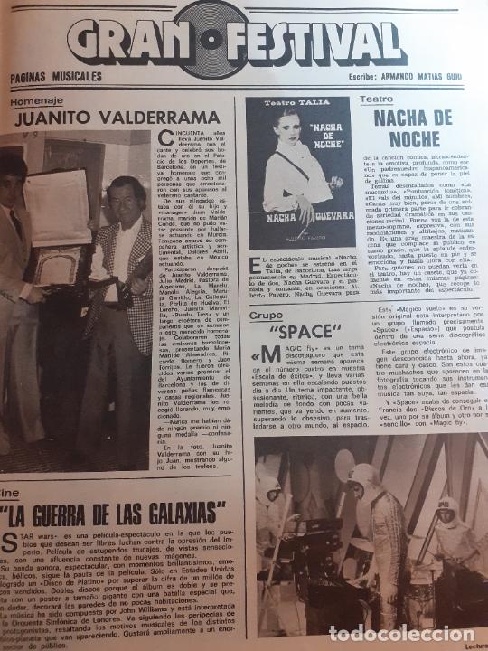 Coleccionismo de Revistas y Peri&oacute;dicos: NACHA GUEVARA LA GUERRA DE LAS GALAXIAS JUANITO VALDERRAMA SPACE