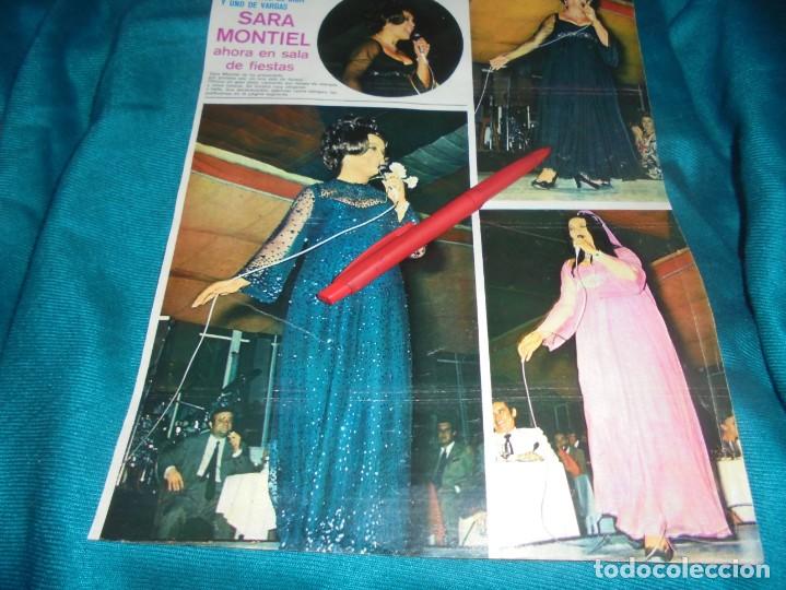 Coleccionismo de revistas y peri&oacute;dicos: RECORTE : SARA MONTIEL, AHORA EN SALA DE FIESTA. SEMANA, JULIO 1970 (#)