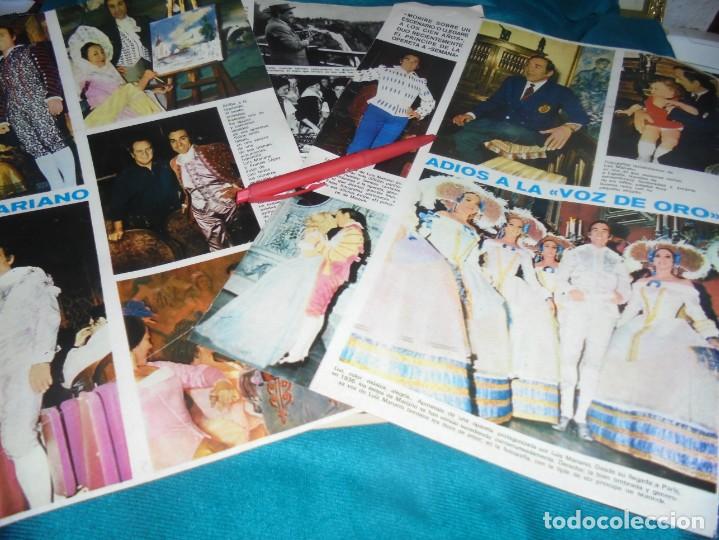 Coleccionismo de Revistas y Peri&oacute;dicos: RECORTE : HA MUERTO LUIS MARIANO, LA VOZ DE ORO. SEMANA, JULIO 1970 (#)