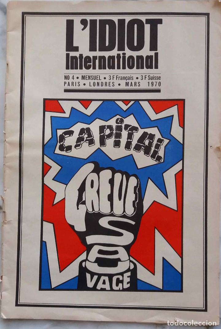Coleccionismo de revistas y peri&oacute;dicos: L'IDIOT INTERNATIONAL N&ordm; 4 PAR&Iacute;S LONDRES MARZO 1970, PERI&Oacute;DICO + LIVRE JOURNAL