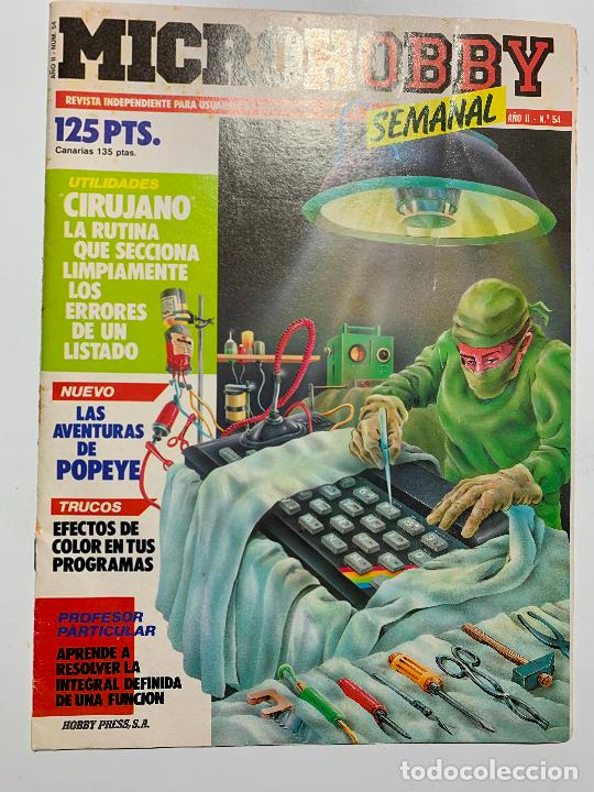 Coleccionismo de Revistas y Peri&oacute;dicos: revista micro hobby microhobby a&ntilde;o II n&ordm; 54