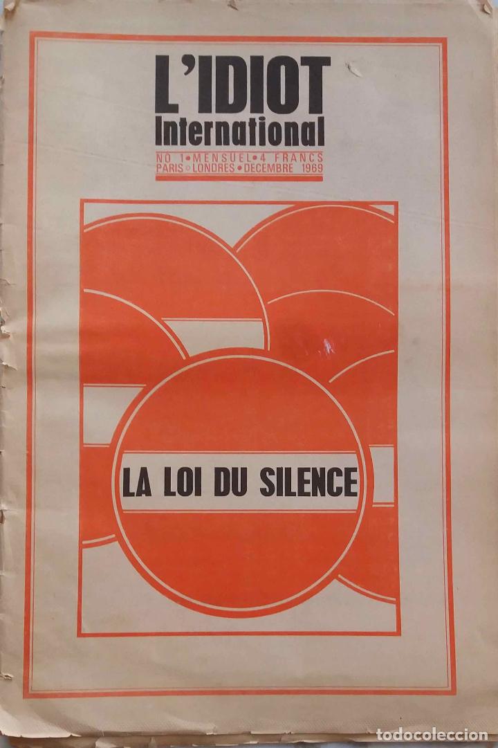 Coleccionismo de revistas y peri&oacute;dicos: L' IDIOT INTERNATIONAL N&ordm; 1 PAR&Iacute;S LONDRES DICIEMBRE 1969, PERI&Oacute;DICO