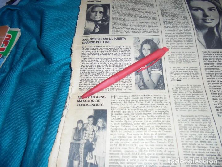 Coleccionismo de Revistas y Peri&oacute;dicos: RECORTE : MARI TRINI. ANA BELEN. SEMANA, OCTBRE 1970(#)