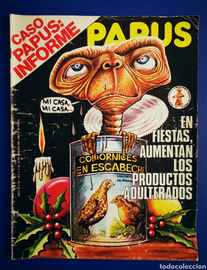 Coleccionismo de Revistas y Peri&oacute;dicos: EL PAPUS - N&deg;451 - 09 01 1983