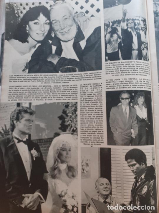 Coleccionismo de Revistas y Peri&oacute;dicos: david hasselhoff EL COCHE FANTASTICO ANJELICA HUSTON JOHN JULIO IGLESIAS ELTON JOHN CANCION TRISTE