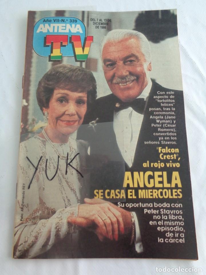 Coleccionismo de Revistas y Peri&oacute;dicos: REVISTA ANTENA TV N&ordm; 339 - SERIE V - DROIDS (STAR WARS) -LOS COLBY - NORTE Y SUR ... 1986