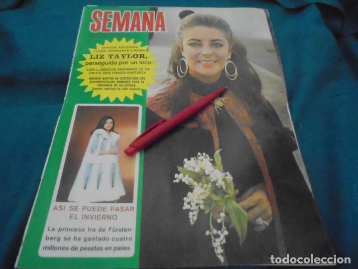 Coleccionismo de Revistas y Peri&oacute;dicos: RECORTE : LIZ TAYLOR : PORTADA REVISTA. SEMANA, NVMBRE 1971(#)