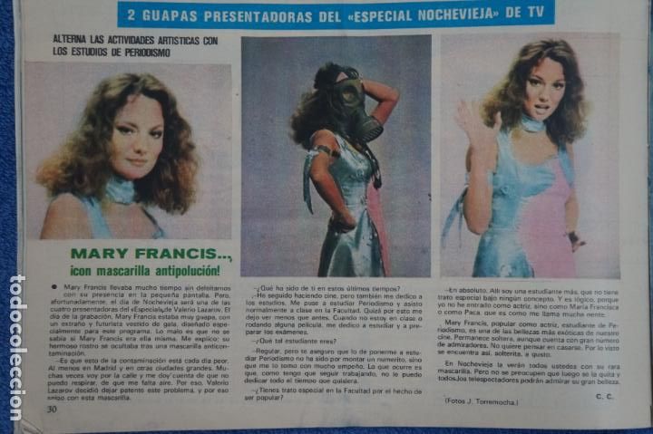 Coleccionismo de Revistas y Peri&oacute;dicos: RECORTE CLIPPING DE MARY FANCIS ESPECIAL NOCHEVIEJA REVISTA SEMANA N&ordm; 1871 PAG. 30 L24
