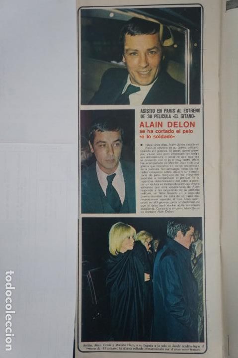 Coleccionismo de Revistas y Peri&oacute;dicos: RECORTE CLIPPING DE ALAIN DELON REVISTA SEMANA N&ordm; 1871 PAG. 56 L24