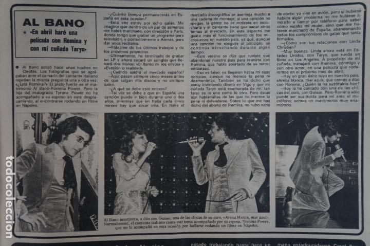 Coleccionismo de Revistas y Peri&oacute;dicos: RECORTE CLIPPING DE AL BANO Y GUISSE REVISTA SEMANA N&ordm; 1871 PAG. 59 L24