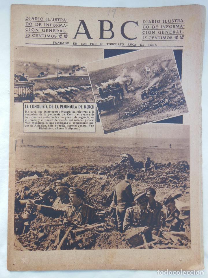 Coleccionismo de Revistas y Peri&oacute;dicos: ABC Diario Ilustrado, 19 de mayo 1942. Segunda Guerra Mundial