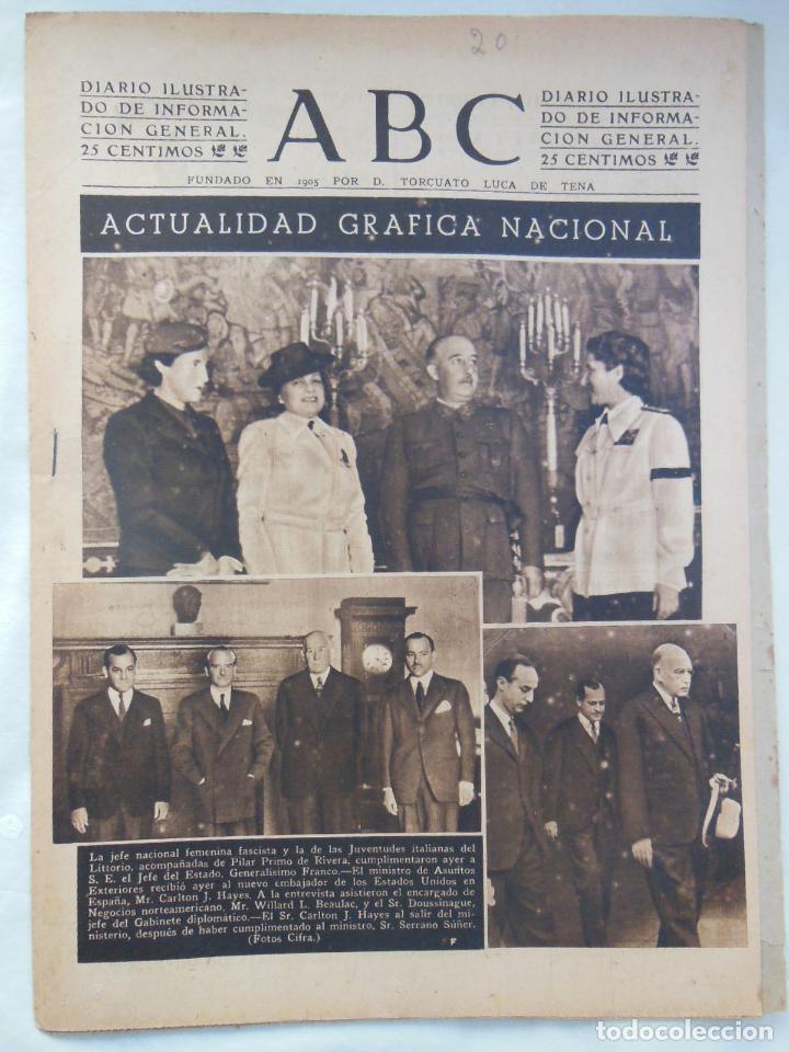 Coleccionismo de Revistas y Peri&oacute;dicos: ABC Diario Ilustrado, 20 de mayo 1942. Segunda Guerra Mundial