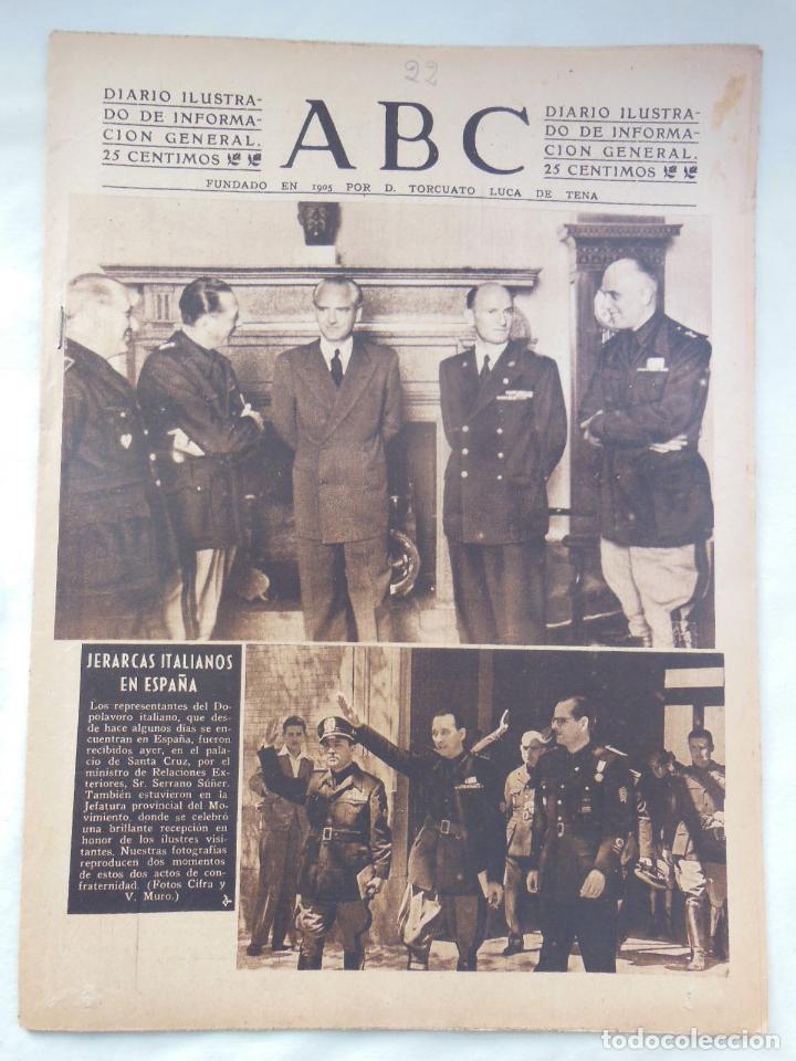 Coleccionismo de Revistas y Peri&oacute;dicos: ABC Diario Ilustrado, 22 de mayo 1942. Segunda Guerra Mundial