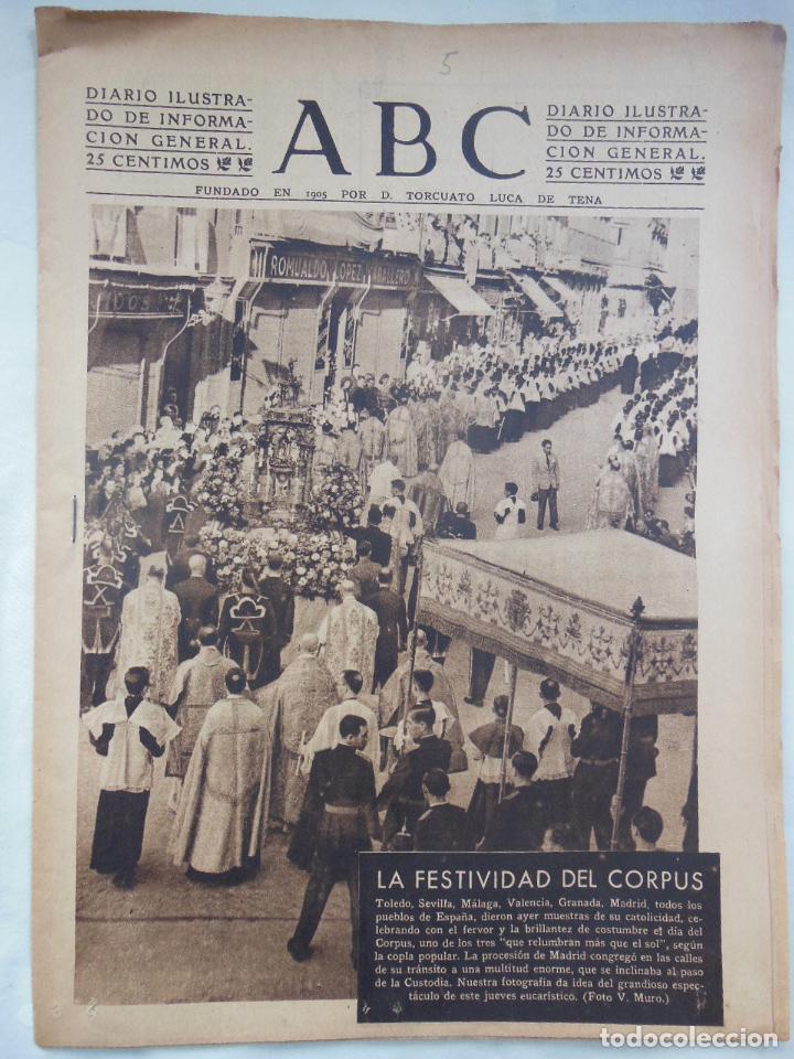 Coleccionismo de Revistas y Peri&oacute;dicos: ABC Diario Ilustrado, 5 de junio 1942. Segunda Guerra Mundial