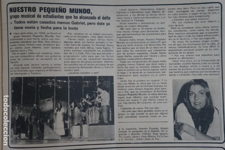 Coleccionismo de Revistas y Peri&oacute;dicos: RECORTE CLIPPING DE NUESTRO PEQUE&Ntilde;O MUNDO REVISTA SEMANA N&ordm; 1849 PAG. 59 L24