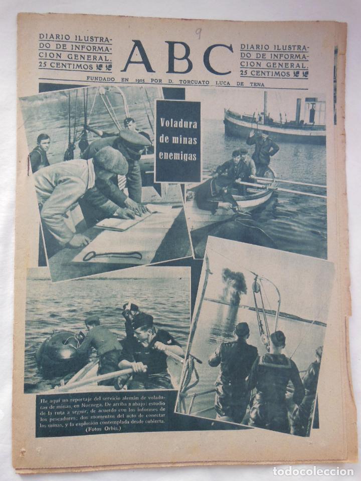 Coleccionismo de Revistas y Peri&oacute;dicos: ABC Diario Ilustrado, 9 de junio 1942. Segunda Guerra Mundial