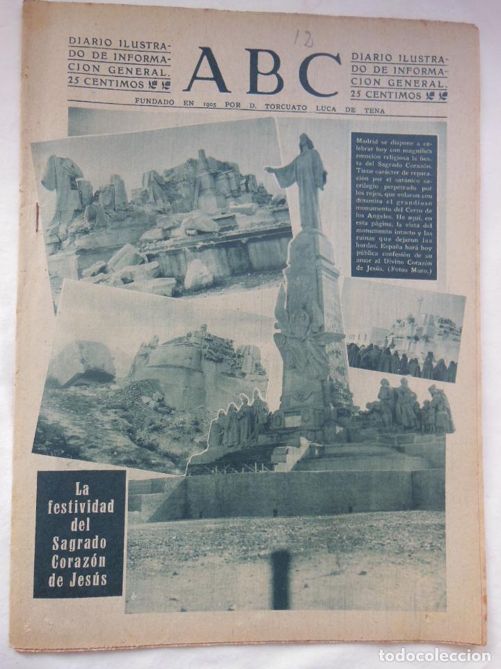Coleccionismo de Revistas y Peri&oacute;dicos: ABC Diario Ilustrado, 12 de junio 1942. Segunda Guerra Mundial
