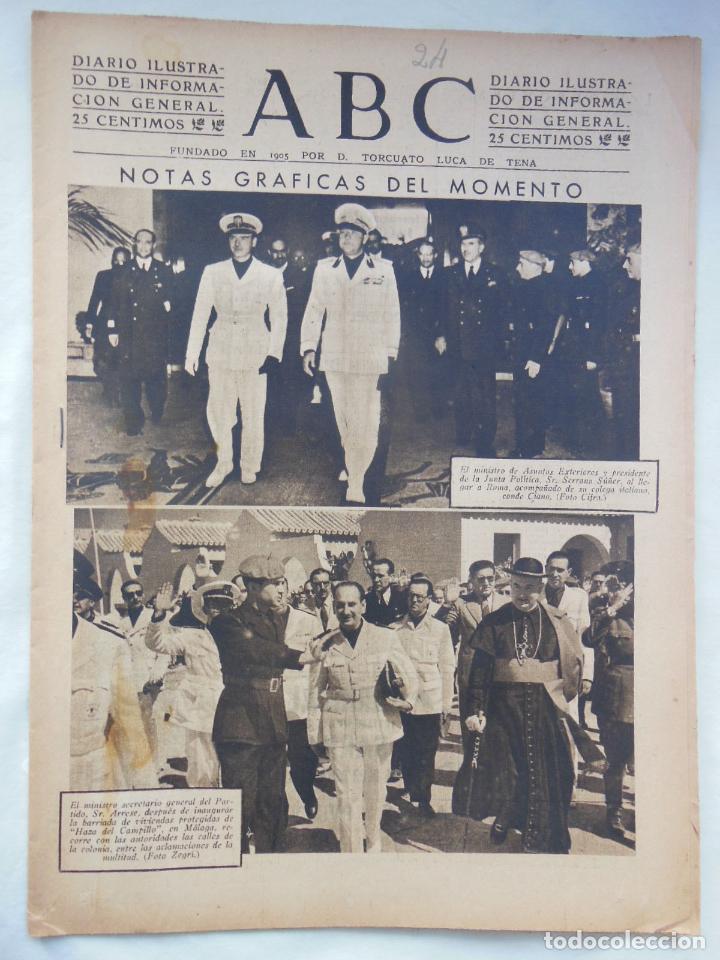 Coleccionismo de Revistas y Peri&oacute;dicos: ABC Diario Ilustrado, 24 de junio 1942. Segunda Guerra Mundial