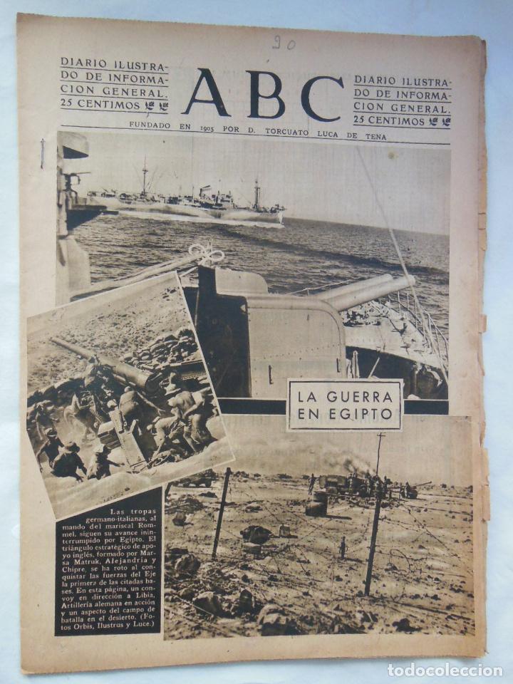 Coleccionismo de Revistas y Peri&oacute;dicos: ABC Diario Ilustrado, 30 de junio 1942. Segunda Guerra Mundial