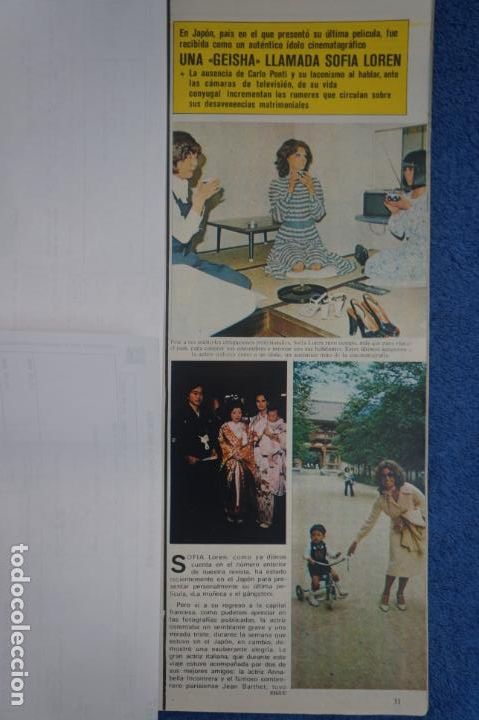 Coleccionismo de Revistas y Peri&oacute;dicos: RECORTE CLIPPING DE SOFIA LOREN EN JAPON REVISTA SEMANA N&ordm; 1844 PAG. 31-32 L24