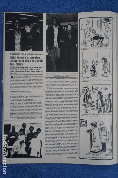 Coleccionismo de Revistas y Peri&oacute;dicos: RECORTE CLIPPING DE SIDNEY POITIER Y JOANNA REVISTA SEMANA N&ordm; 1844 PAG. 48 L24