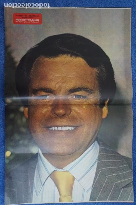 Coleccionismo de Revistas y Peri&oacute;dicos: RECORTE CLIPPING DE POSTER ROBERT WAGNER REVISTA SEMANA N&ordm; 1844 PAG. 50-51 L24